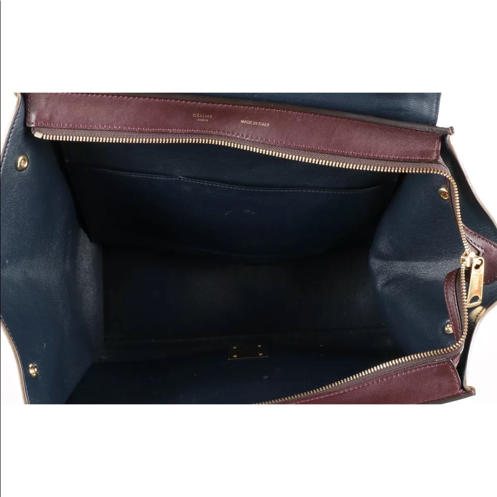 CÈLINE Medium Calfskin and Suede Tricolor Bag - Picture 4 of 8